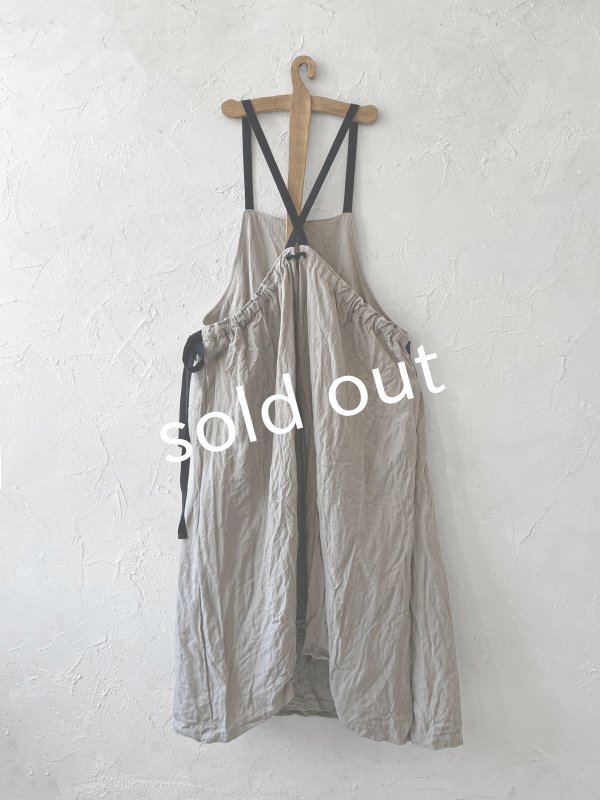 画像7: MARCHE' DE SOEUR／種蒔のエプロン・アッシュグレー (7)