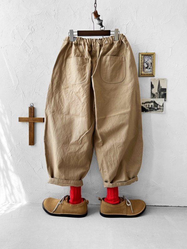 画像6: seasew.／505 ハンドワッシャーコクーンパンツ・ベージュ (6)