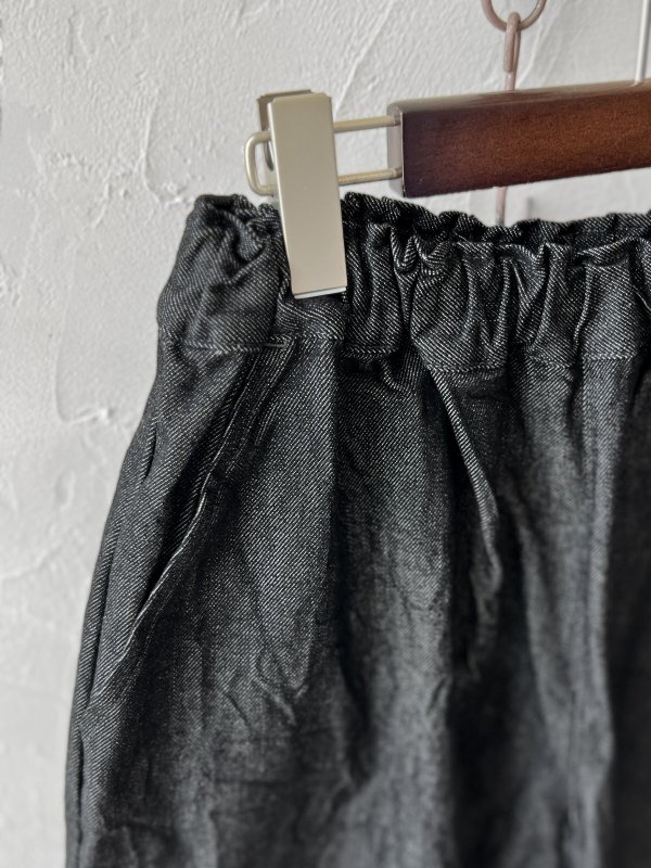 画像2: seasew.／507 デニムコクーンパンツ・チャコール (2)