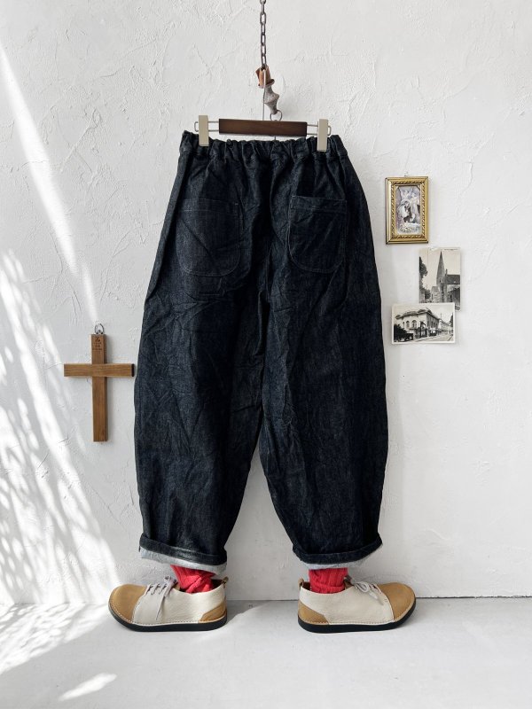 画像4: seasew.／507 デニムコクーンパンツ・チャコール (4)