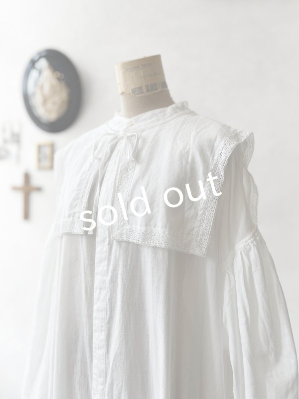 画像4: SO／ティペット付きギャザーワンピース・オフ (4)