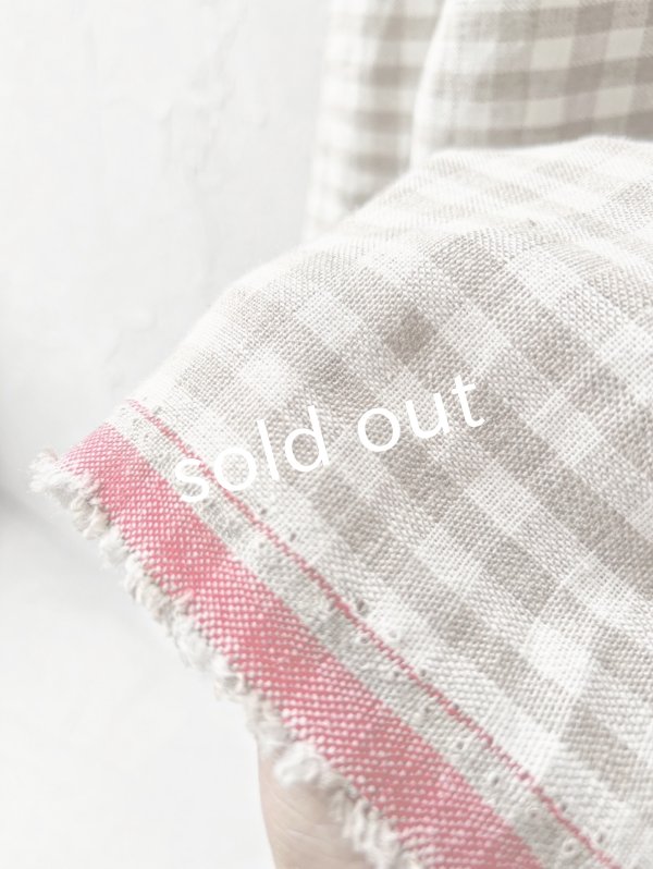 画像8: MARCHE' DE SOEUR／ギャザーワンピース・赤耳ギンガムチェック (8)