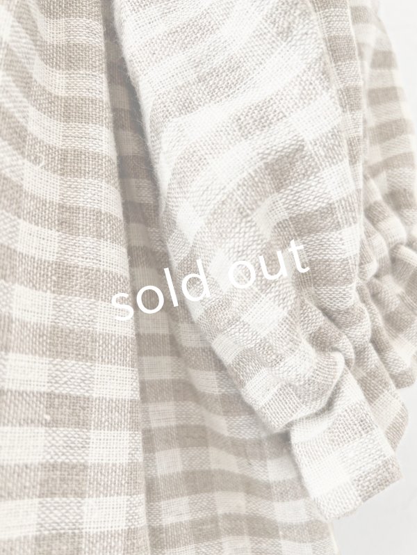 画像6: MARCHE' DE SOEUR／ギャザーワンピース・赤耳ギンガムチェック (6)