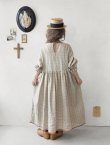 画像12: MARCHE' DE SOEUR／ギャザーワンピース・赤耳ウィンドウペン (12)