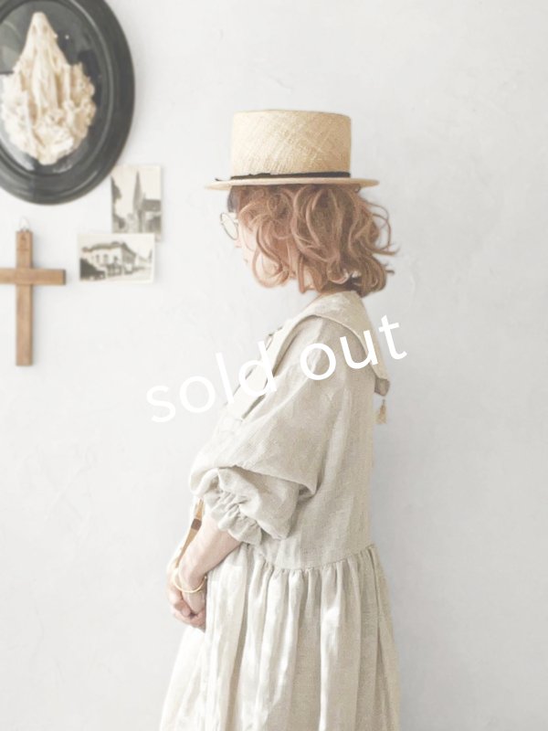 画像11: MARCHE' DE SOEUR／タッセルティペット・生成り刺繍 (11)