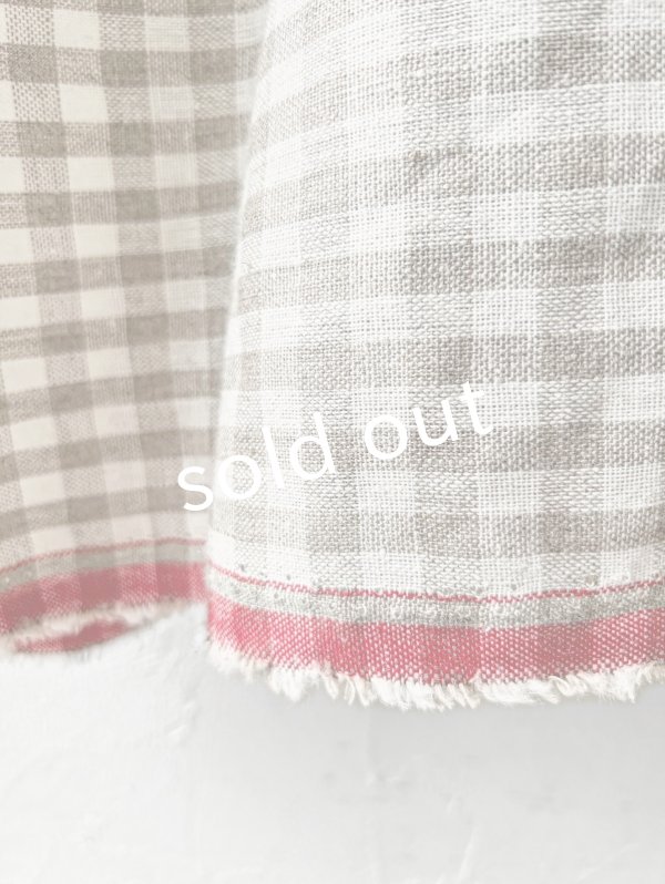 画像3: MARCHE' DE SOEUR／ギャザーワンピース・赤耳ギンガムチェック (3)
