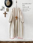 画像2: MARCHE' DE SOEUR／ギャザーワンピース・赤耳ミリチェック (2)