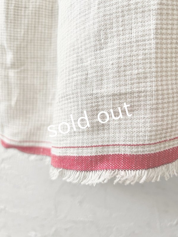 画像8: MARCHE' DE SOEUR／ギャザーワンピース・赤耳ミリチェック (8)