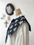 画像3: MARCHE' DE SOEUR／タッセルティペット・黒刺繍 (3)