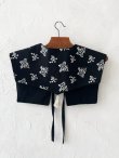 画像8: MARCHE' DE SOEUR／タッセルティペット・黒刺繍 (8)