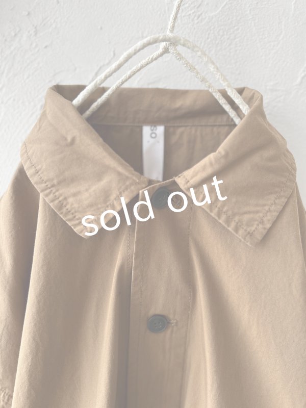 画像2: 【SALE】SO／マチポケットショートジャケット・キャメルベージュ (2)