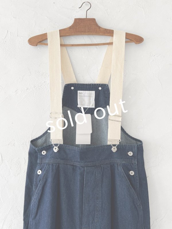 画像2: SO/デニムサロペット ・インディゴ (2)