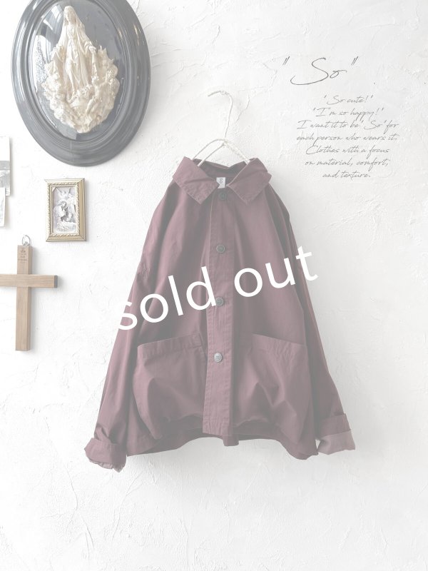 画像2: 【SALE】SO／マチポケットショートジャケット・チョコブラウン (2)