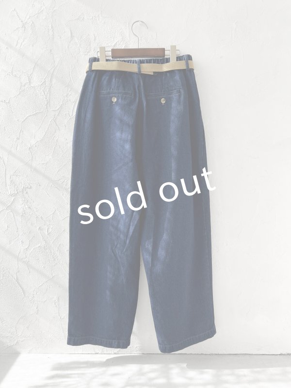 画像7: SO／デニムテーパードパンツ  ・インディゴ (7)