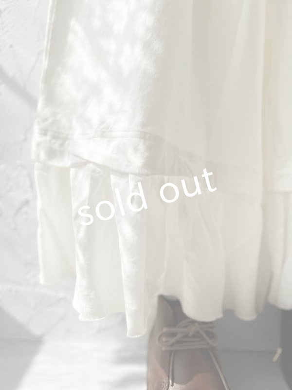 画像2: SO／裁ち切りフリルイージーパンツ・オフ (2)