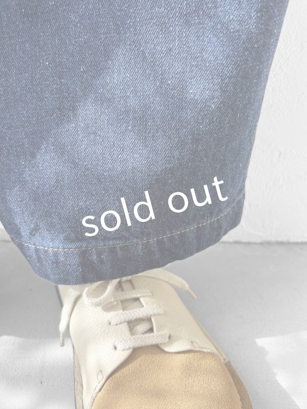 画像6: SO／デニムテーパードパンツ  ・インディゴ (6)