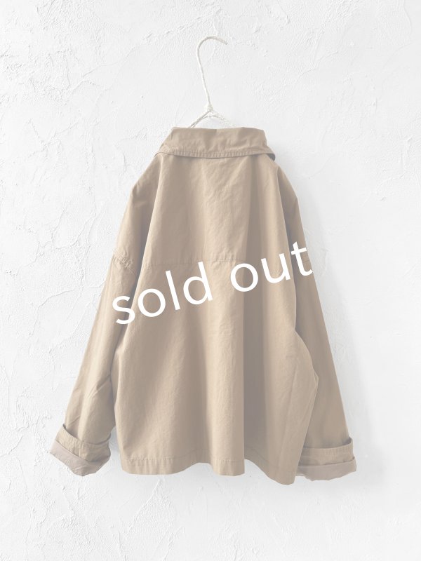 画像9: 【SALE】SO／マチポケットショートジャケット・キャメルベージュ (9)