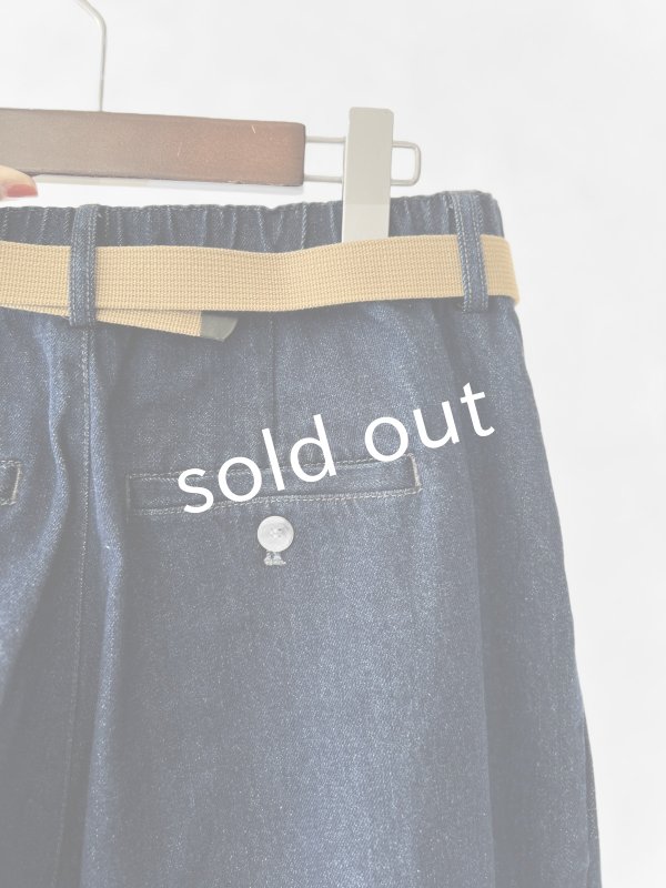 画像8: SO／デニムテーパードパンツ  ・インディゴ (8)