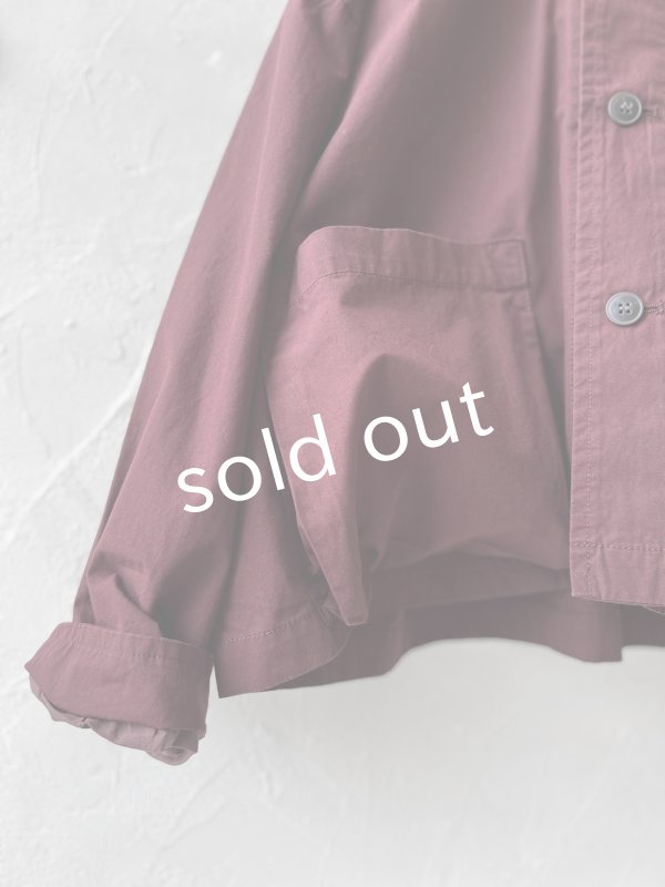 画像4: 【SALE】SO／マチポケットショートジャケット・チョコブラウン (4)