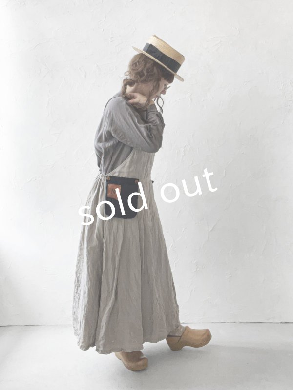 画像13: MARCHE' DE SOEUR／種蒔のエプロン・アッシュグレー (13)