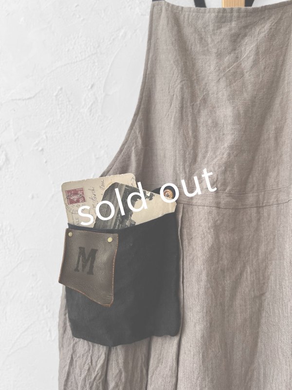 画像4: MARCHE' DE SOEUR／種蒔のエプロン・セピア (4)