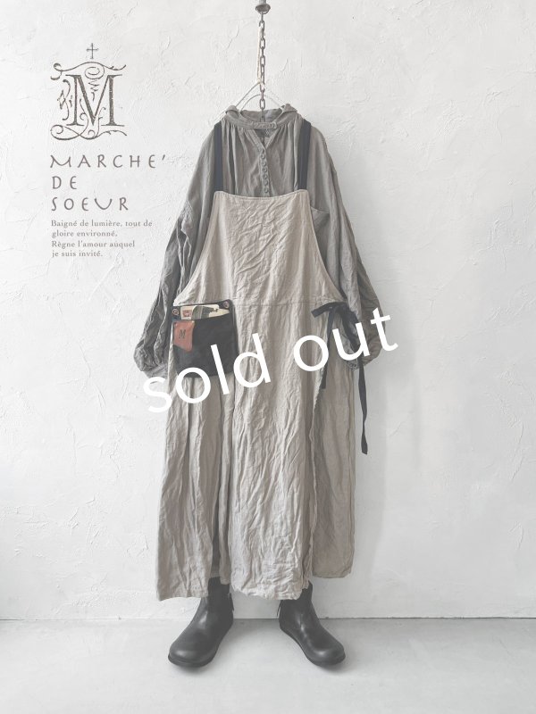 画像14: MARCHE' DE SOEUR／種蒔のエプロン・アッシュグレー (14)