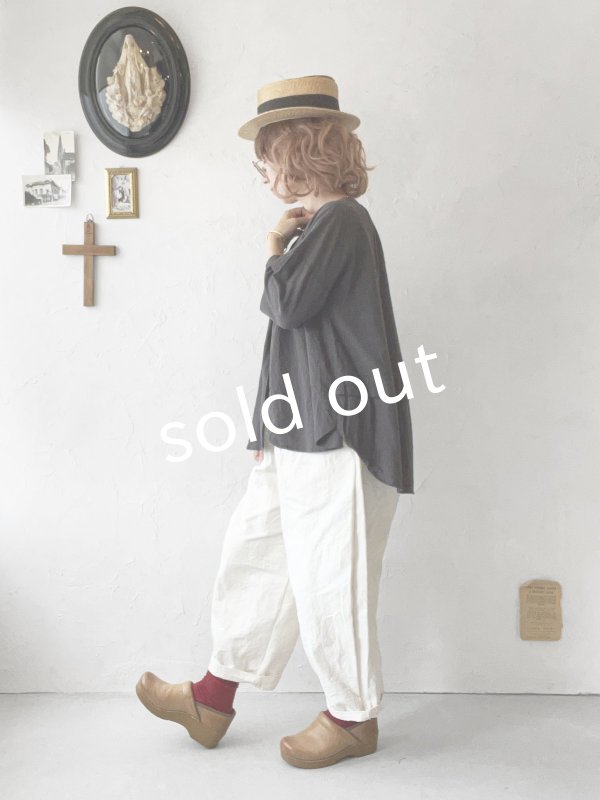 画像11: Re:born/タックテーパードパンツ・ナチュラル (11)