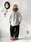 画像4: seasew./201 コットンリネンノーカラーシャツ・ライラック (4)