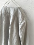 画像9: seasew./201 コットンリネンノーカラーシャツ・ライラック (9)
