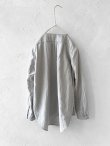 画像8: seasew./201 コットンリネンノーカラーシャツ・ライラック (8)