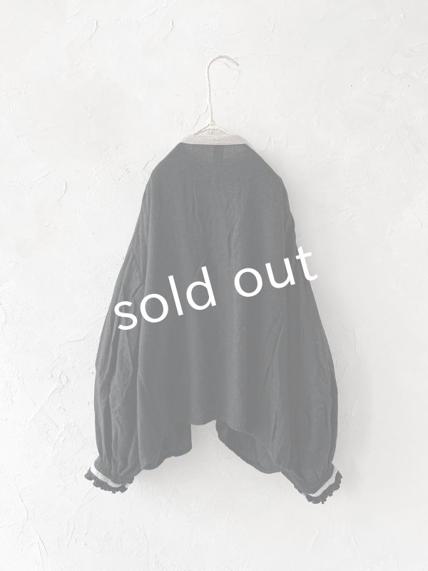 画像5: SO／バルーンスリーブブラウス・スミクロ (5)