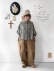 画像7: SO/バルーンスリーブブラウス・ブラウングレンチェック (7)