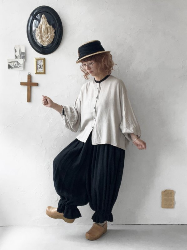 画像12: SO／バルーンスリーブブラウス・スミクロ (12)