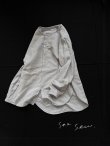 画像1: seasew./201 コットンリネンノーカラーシャツ・ライラック (1)