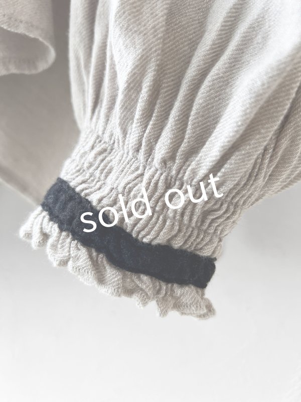 画像5: SO／バルーンスリーブブラウス・ナチュラル (5)