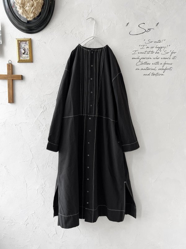 画像2: SO／フロントタックワンピース・スミクロ (2)