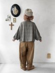 画像9: SO/バルーンスリーブブラウス・ブラウングレンチェック (9)