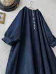 画像7: 08mab/デニムパフスリーブワンピース・インディゴ (7)