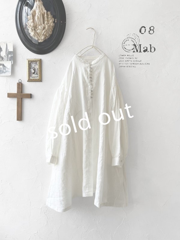 画像1: 08mab/ボタンチュニック・オフ (1)