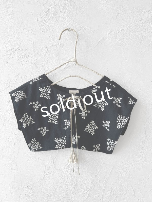 画像5: MARCHE' DE SOEUR／タッセルティペット・黒刺繍 (5)