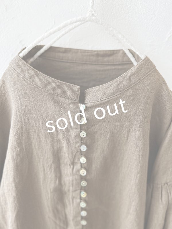 画像2: 08mab/ボタンチュニック・ソイルブラウン (2)