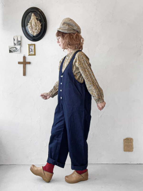 画像11: seasew.／109 デニムオーバーオール・チャコール (11)