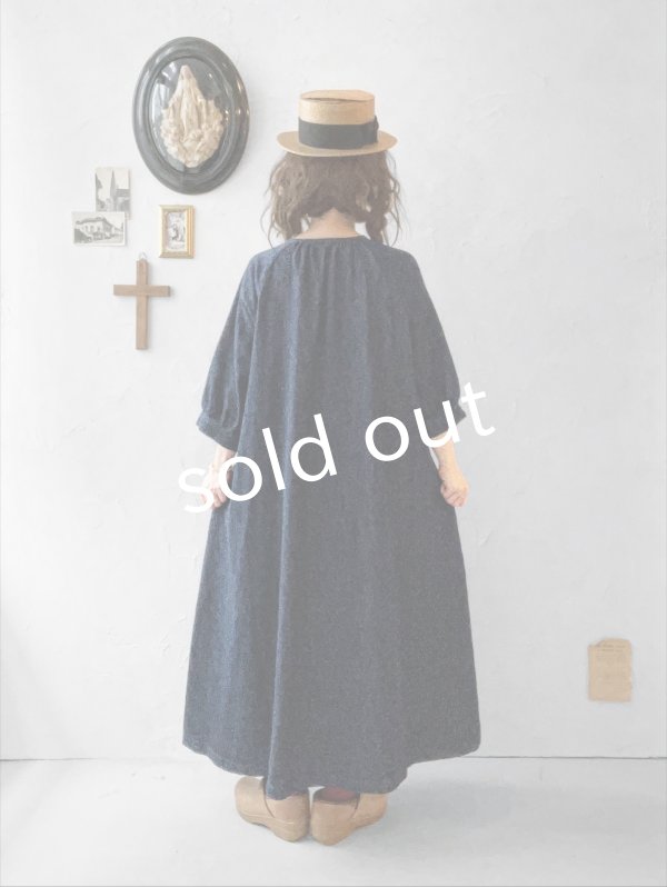 画像12: 08mab/デニムパフスリーブワンピース・インディゴ (12)