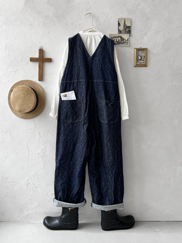 画像7: seasew.／109 デニムオーバーオール・インディゴ (7)