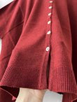 画像4: SO／2wayフレアカーディガン・ボルドー (4)