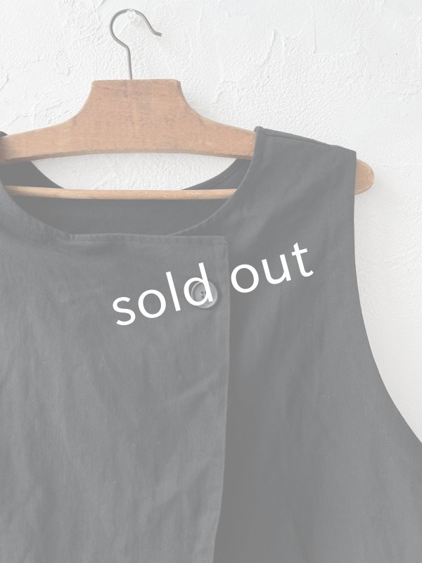 画像3: sloe/2wayラウンドベスト・ブラック (3)