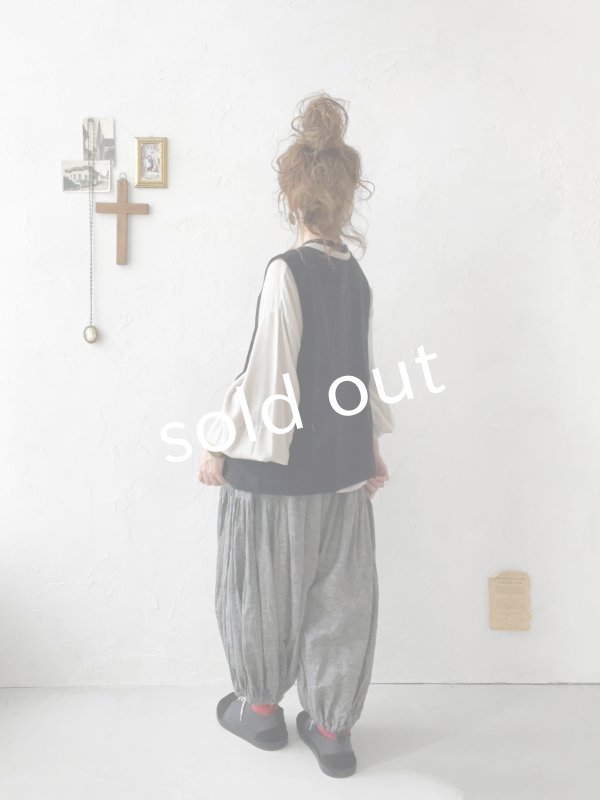 画像6: sloe/2wayラウンドベスト・ブラック (6)