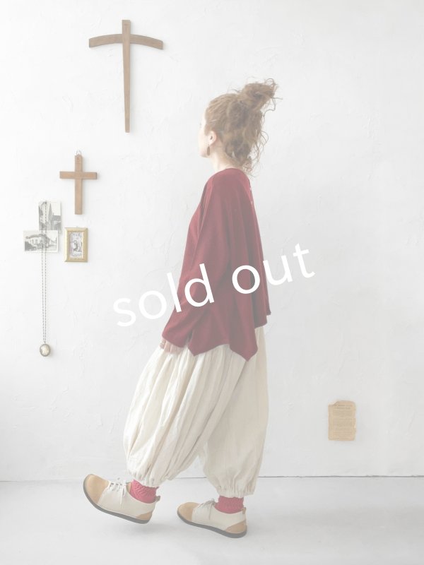 画像7: SO／2wayフレアカーディガン・ボルドー (7)