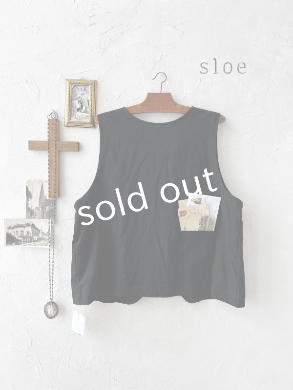 画像2: sloe/2wayラウンドベスト・ブラック (2)