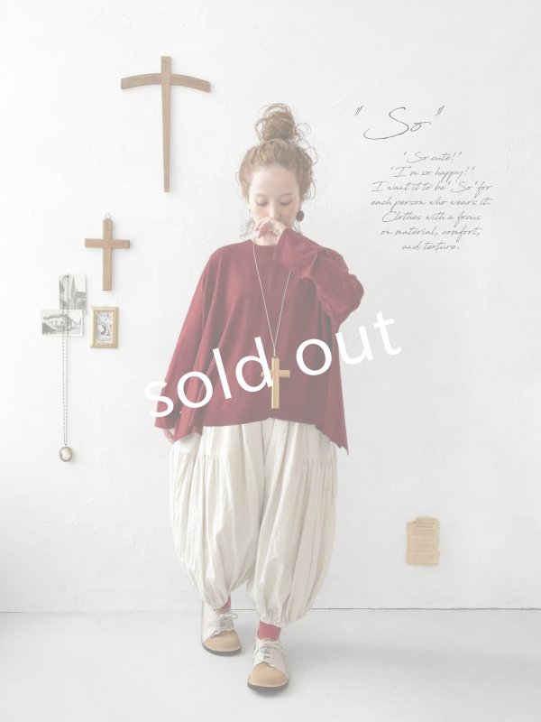 画像6: SO／2wayフレアカーディガン・ボルドー (6)